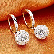 Qualité Sterling Silver Wedding Jewelry Earring élevé (Allergy Free)