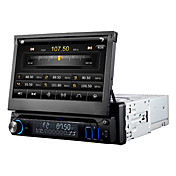 7 1Din pouces au tableau de bord numérique Panel Lecteur DVD de voiture support de l'iPod, Bluetooth, RDS, écran tactile