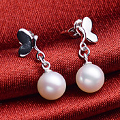 Hanazo 7-8mm d'oreilles de perles naturelles EA0087W021270