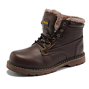 Brown High Heel de Maueken Men simple de velours Big Head Chaussures