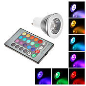GU10 3W RGB LED ampoule de tache (85-265V)