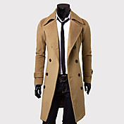 Double Breasted Nylon Trench Coat Men