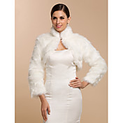 Manches longues fausse fourrure noce nuptiale / Occasion Wrap / Veste spéciale