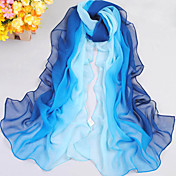 Women's Casual Gradient Color Yarn Scarf