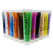 12 Couleur acrylique 3D Nail Art Peinture Kits de pigments