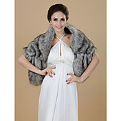 Demi manches en fausse fourrure Party / châles Casual