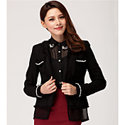 Corée du court manteau noir de style de l'OL de Unifo montrent que les femmes