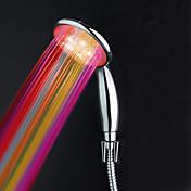 Douche à main LED Chrome Finish Multi-couleur