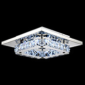 Cristal LED encastré, 1 Lumière, moderne Transparent galvanoplastie acier inoxydable