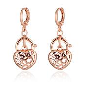 [XmasSale]Or Placage long 36mm de boucle d'oreille Er0283 de KU NIU femmes