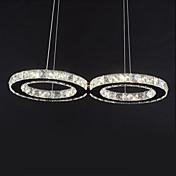 Ampoule Led inclus cristal pendentif, Concise métal moderne Plaquage