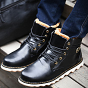 Velvet chaud cheville Chaussures DIVID hommes (noir)