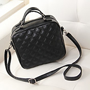 Z-YA vintage élégant Argyle Vérifier fourre-tout (Noir)