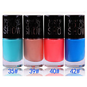 Organique et protection de l'environnement de vernis à ongles No.35-42 (1PCS 12ml, couleurs assorties)