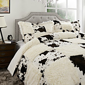 housse de couette, 3 pièces patchwork de polyester moderne
