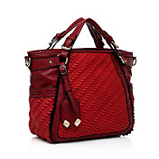 Feimei mode européen et américain de style unique sac d'épaule (Rouge)