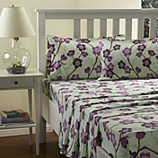 Ensemble de draps ,4-Piece fleur pourpre