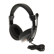 760 3.5mm High Quality On-ear Headphone Headset with Mic for Computer(Black)