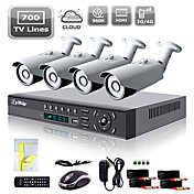 Liview® 4CH HDMI 960H Network DVR 700TVL Outdoor Day/Night Security Camera System