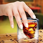 [XmasSale]Plan 75 ML Creative effrayant Coupe Design Crâne de verre transparent