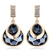 Mingluan processus Crystal Boucles d'oreilles bleues 801010315