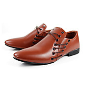 Leatherette Men's Flat Heel Comfort Oxfords Shoes(More Colors)