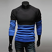 Tout-allumette Manches longues de couleur de contraste de T-shirt de Tizeland hommes