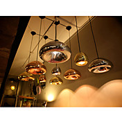 Pendant, une lumière, Creative Fer Revêtement de verre