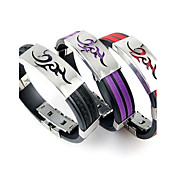 Men's Stainless Steel Silicone Bracelets