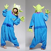 Unisex Adult Onesies Anime Cosplay Costume with Hoodie Toy Story Aliens Polar Fleece Kigurumi Pajamas