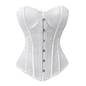 Lace Plastic Boning Corset Shapewear With T-strap(More Colors)