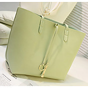 Femme style simple mode PU fourre-8163 Sourire