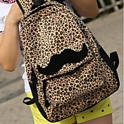 Belle à dos d'impression de léopard de toile des femmes