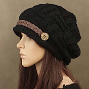 Cache-oreilles tricot d'hiver chapeau chaud pur des femmes