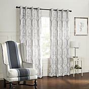 (Deux panneaux) courbe de style barroco cercles salle de motif assombrissement rideau