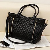 Women's Fashion Office Lady Quilted Shoulder Tote Bag Handbag 