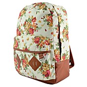 Toile de mode de femmes de fleur Sac à dos Backpack College School Voyage Sac de cabine