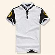 Black Star T-shirt floral Imprimer POLO Fhonier hommes