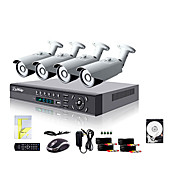 Liview® 4CH HDMI 960H Network DVR 700TVL Outdoor Day/Night Security Camera System 500GB Hard Drive