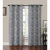 (One Panel) Retro Grommet Top Curtain 