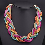 Women's  Woven Multi-colored Necklace