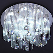 [XmasSale]2 Way gracieux LED Crystal plafonnier 12 Light