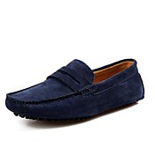 Men's Shoes Office & Career/Casual Suede Loafers Black/Green/Navy