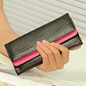 Women's  Vintage Crocodile Leather Wallets Card Coin Purses Clutch Evening Bags