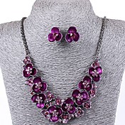 Floral Classique Imprimer Sally femmes les costumes Collier Boucles d'oreilles