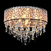 SUNWEIT Flush Mount 220V 4 Lights Modern in Crystal Feature 