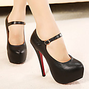 chaussures Mary Jane talon aiguille chaussures cuir femmes avec boucle