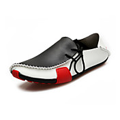 Cow Leather Men's Flat Heel Comfort Loafers Shoes(More Colors)