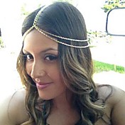 mode sexy métallique bandeau de la chaîne gland des femmes