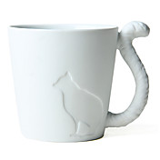 [XmasSale]270ml Céramique Creative Modèle de chat tasse avec anse de queue, 4.3 